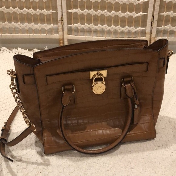 NWT Michael Kors Hamilton Kors Studio Acorn Satchel - Picture 1 of 15